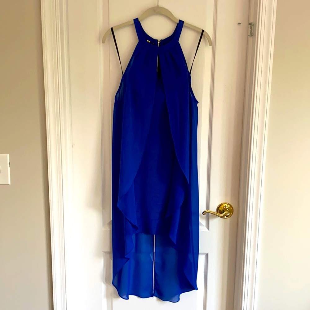 Bebe blue bodycon dress